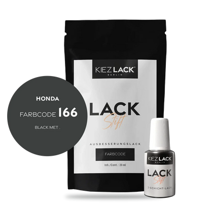Kiezlack Motorradlack Lackstift Honda 166 BLACK MET .