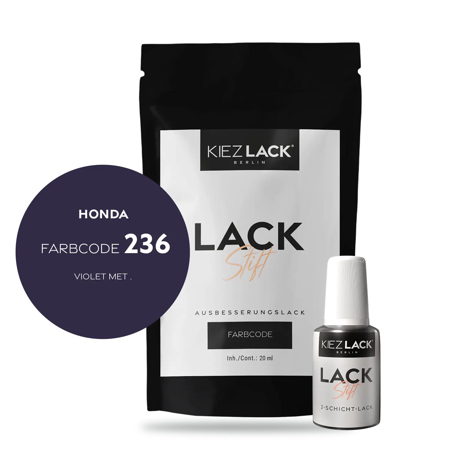Kiezlack Motorradlack Lackstift Honda 167 VIOLET MET .