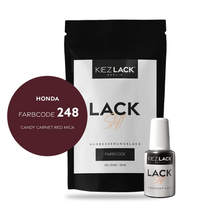 Kiezlack Motorradlack Lackstift Honda 248 CANDY CARNET RED MICA