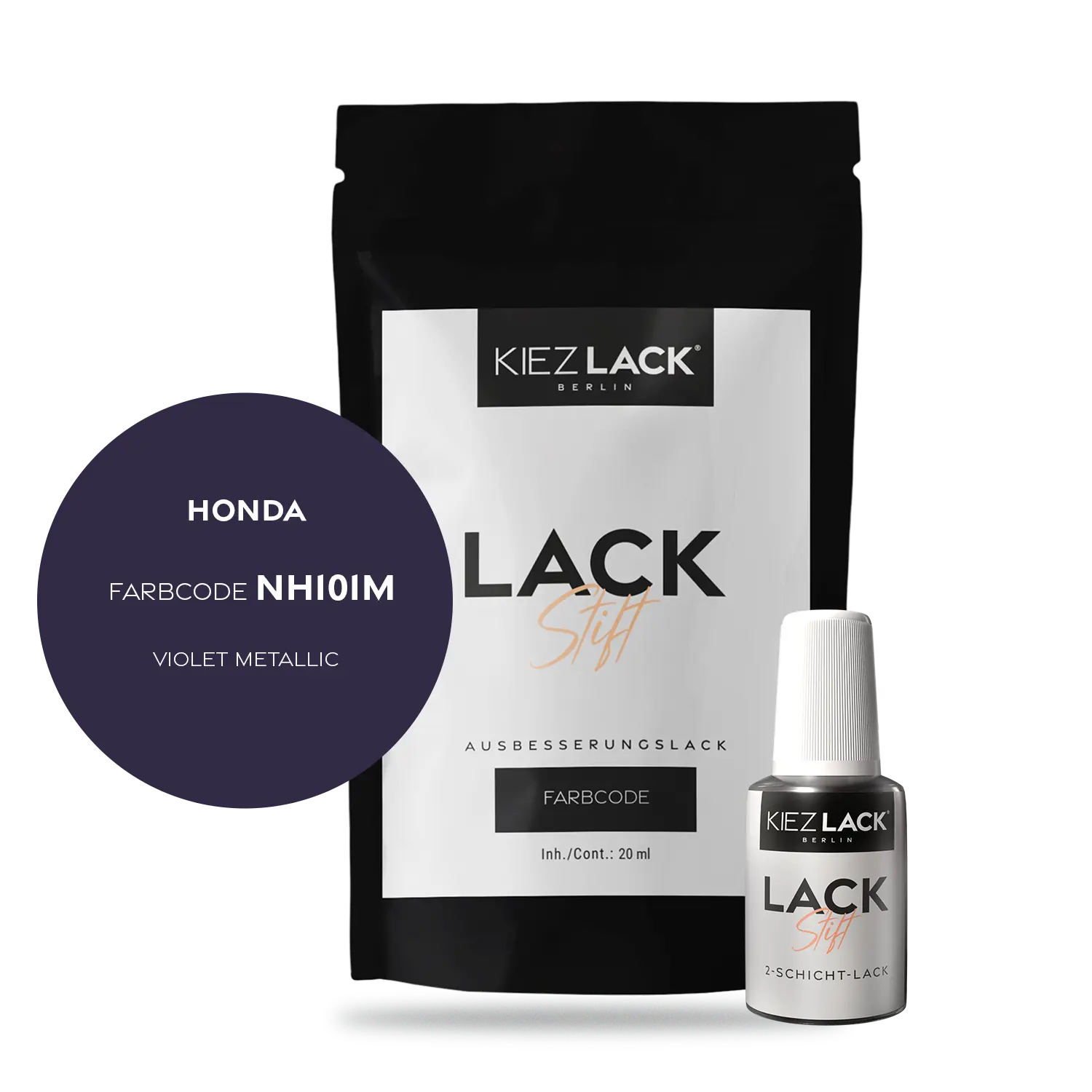 Kiezlack Motorradlack Lackstift Honda NH101M VIOLET METALLIC