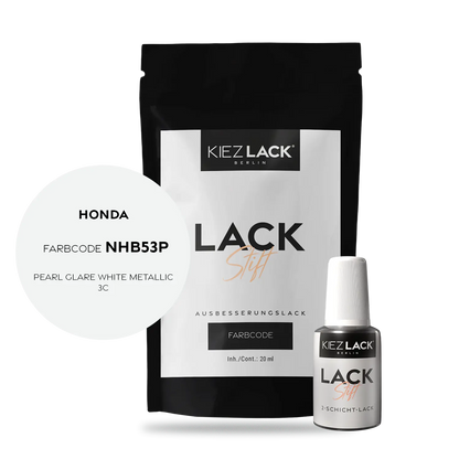 Kiezlack Motorradlack Lackstift Honda NHB53P PEARL GLARE WHITE METALLIC 3C