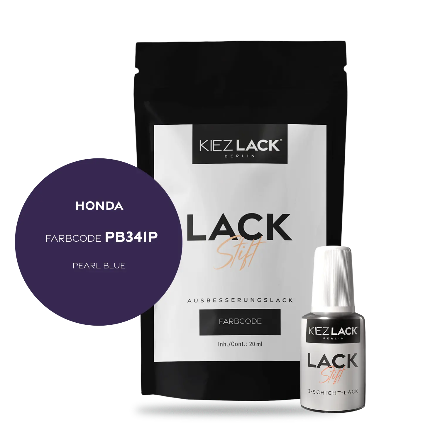 Kiezlack Motorradlack Lackstift Honda 266 PEARL BLUE