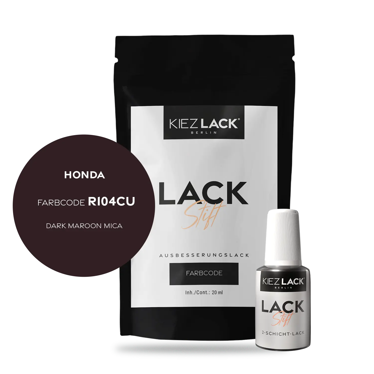 Kiezlack Motorradlack Lackstift Honda 239 DARK MAROON MICA