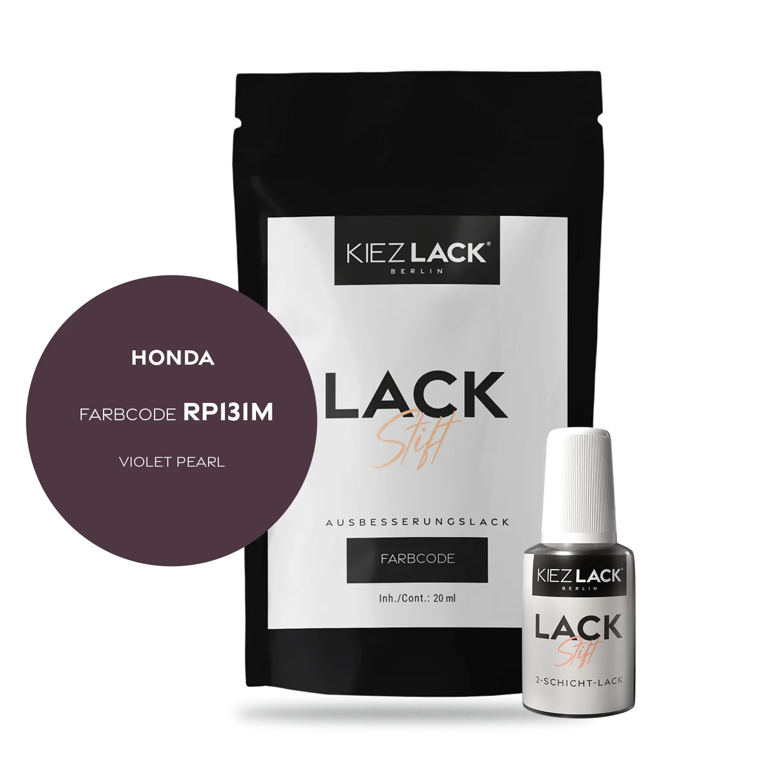 Kiezlack Motorradlack Lackstift Honda 168 VIOLET PEARL
