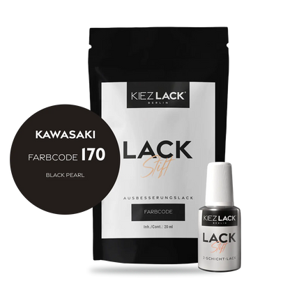 Kiezlack Motorradlack Lackstift Kawasaki 131 BLACK PEARL