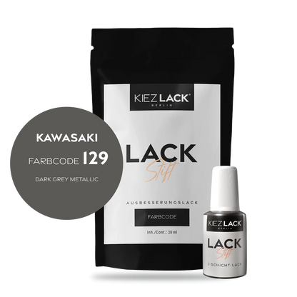 Kiezlack Motorradlack Lackstift Kawasaki 130 DARK GREY METALLIC