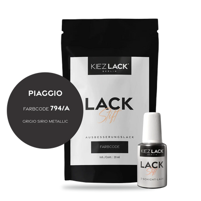 Kiezlack Motorradlack Lackstift Piaggio 794/A GRIGIO SIRIO METALLIC