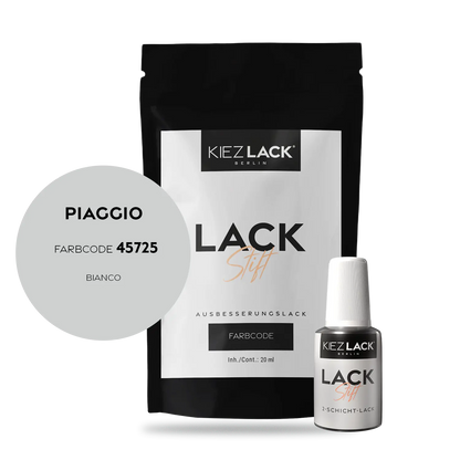 Kiezlack Motorradlack Lackstift Piaggio W10 BIANCO
