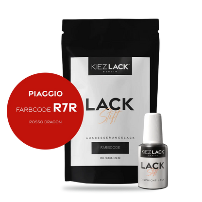Kiezlack Motorradlack Lackstift Piaggio 894 ROSSO DRAGON