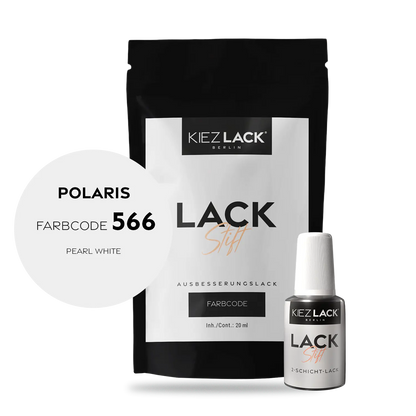 Kiezlack Motorradlack Lackstift Polaris P566 PEARL WHITE