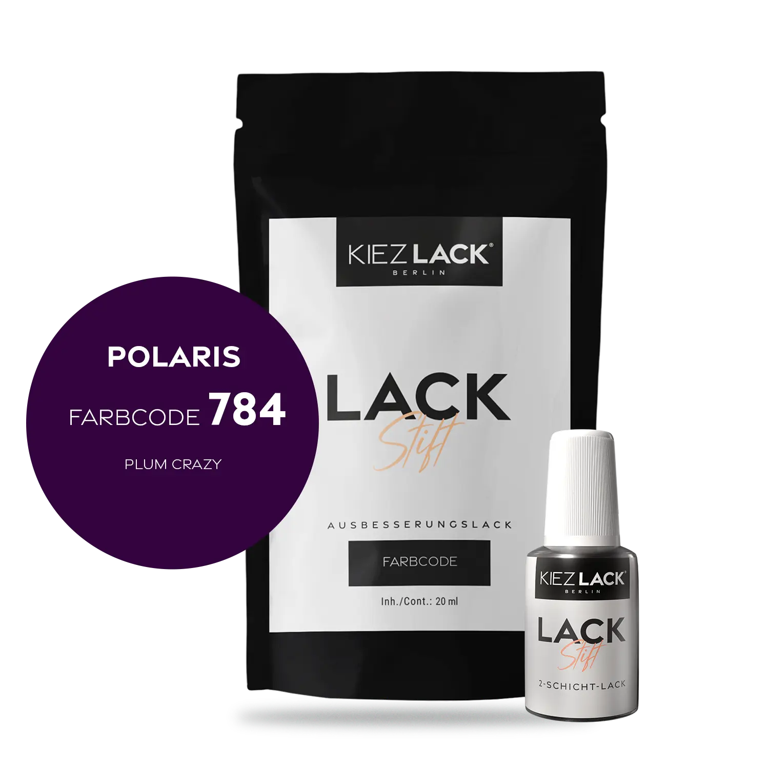 Kiezlack Motorradlack Lackstift Polaris P784 PLUM CRAZY