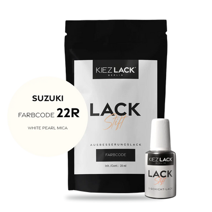 Kiezlack Motorradlack Lackstift Suzuki 187 WHITE PEARL MICA