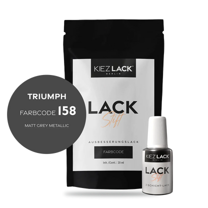 Kiezlack Motorradlack Lackstift Triumph 158 MATT GREY METALLIC