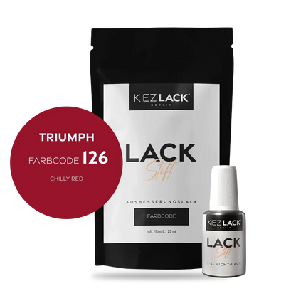 Kiezlack Motorradlack Lackstift Triumph 126 CHILLY RED