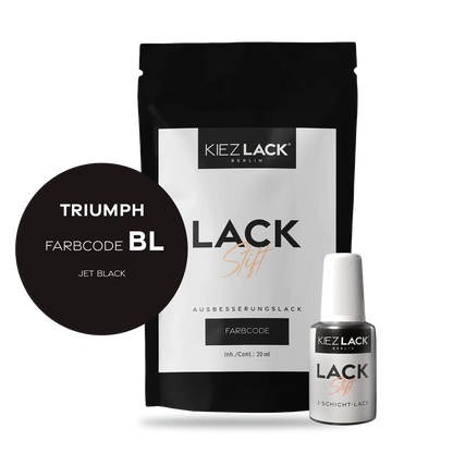 Kiezlack Motorradlack Lackstift Triumph 130 JET BLACK