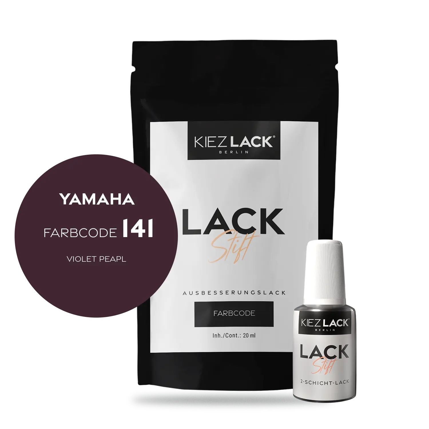 Kiezlack Motorradlack Lackstift Yamaha 141 VIOLET PEAPL