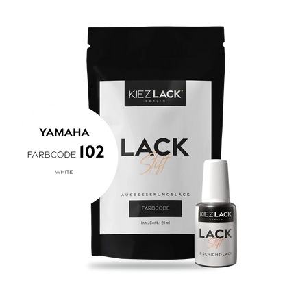 Kiezlack Motorradlack Lackstift Yamaha 101 WHITE