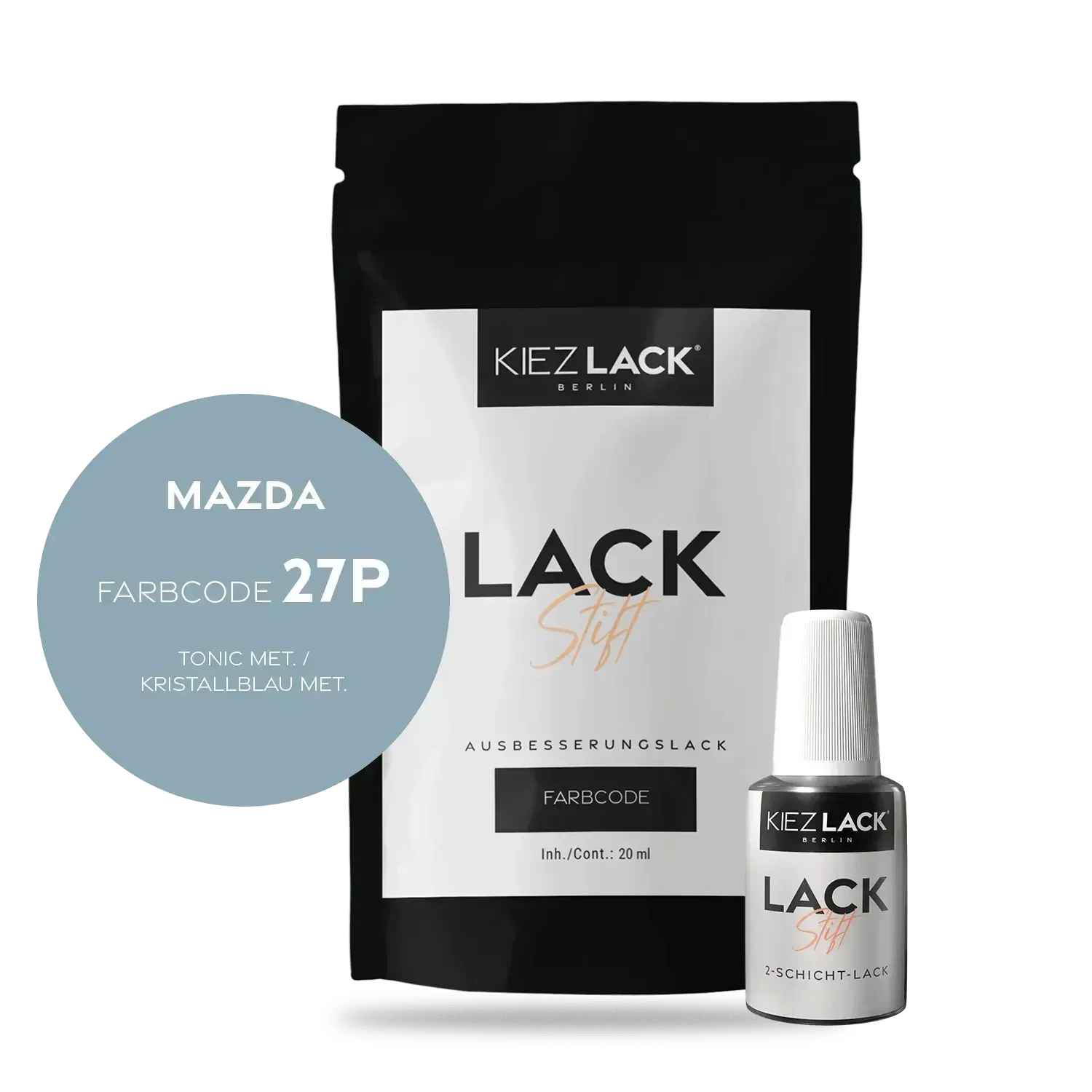 Kiezlack Lackstift Autolack Lackstift MAZDA 27P TONIC MET.