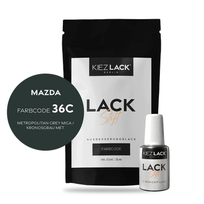 Kiezlack Lackstift Autolack Lackstift MAZDA 36c METROPOLITAN GREY MICA