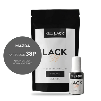 Kiezlack Lackstift Autolack Lackstift MAZDA 38P ALUMINIUM MET.
