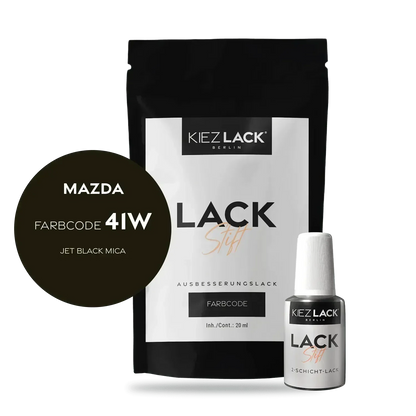 Kiezlack Lackstift Autolack Lackstift MAZDA 41W JET BLACK MICA