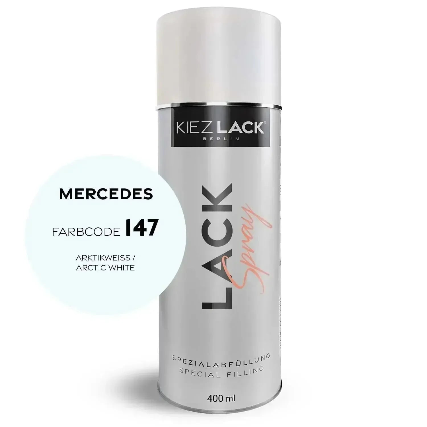 Kiezlack Lackspray Autolack Spraydose OPEL 147 STARSILBER II MET.