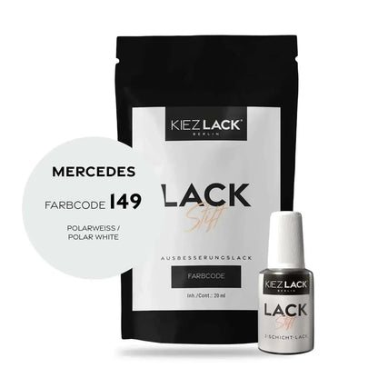 Kiezlack Lackstift Autolack Lackstift MERCEDES 149 POLARWEISS