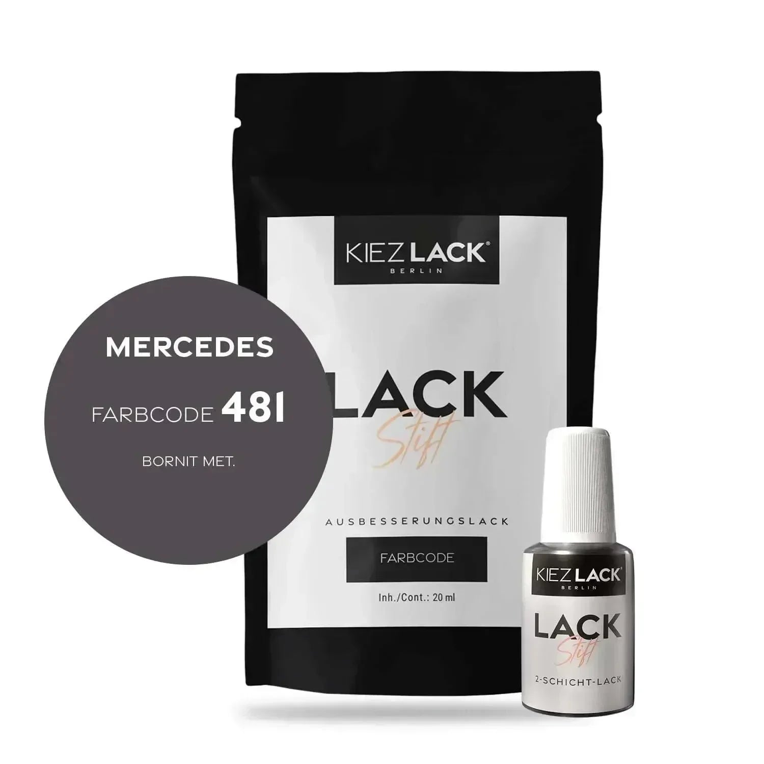 Kiezlack Lackstift Autolack Lackstift MERCEDES 481 BORNIT MET.