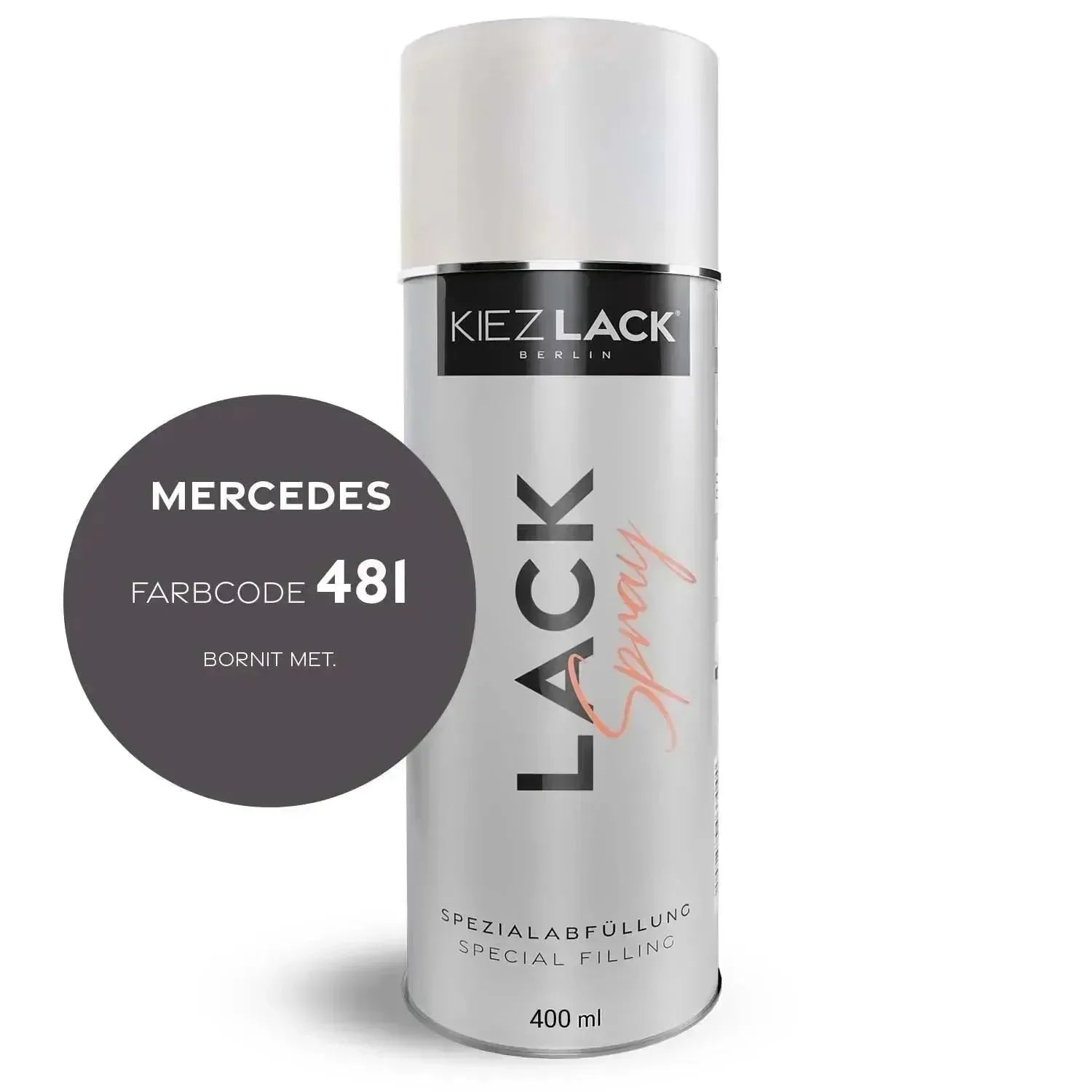 Kiezlack Lackspray Autolack Spraydose MERCEDES 481 BORNIT MET.
