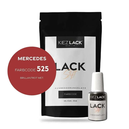 Kiezlack Lackstift Autolack Lackstift MERCEDES 525 BRILLANTROT MET.