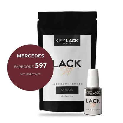 Kiezlack Lackstift Autolack Lackstift MERCEDES 597 SATURNROT MET.