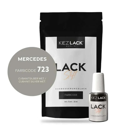 Kiezlack Lackstift Autolack Lackstift MERCEDES 723 CUBANITSILBER MET.
