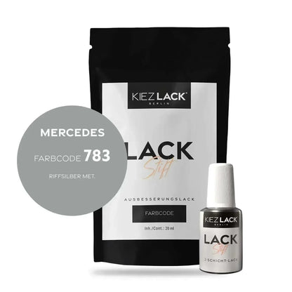 Kiezlack Lackstift Autolack Lackstift MERCEDES 783 RIFFSILBER MET.