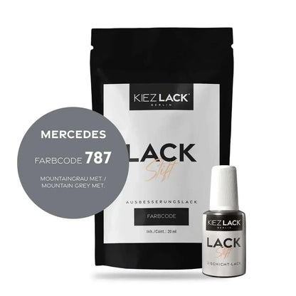 Kiezlack Lackstift Autolack Lackstift MERCEDES 787 MOUNTAINGRAU MET.