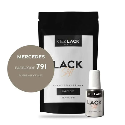 Kiezlack Lackstift Autolack Lackstift MERCEDES 791 DUENENBEIGE MET.