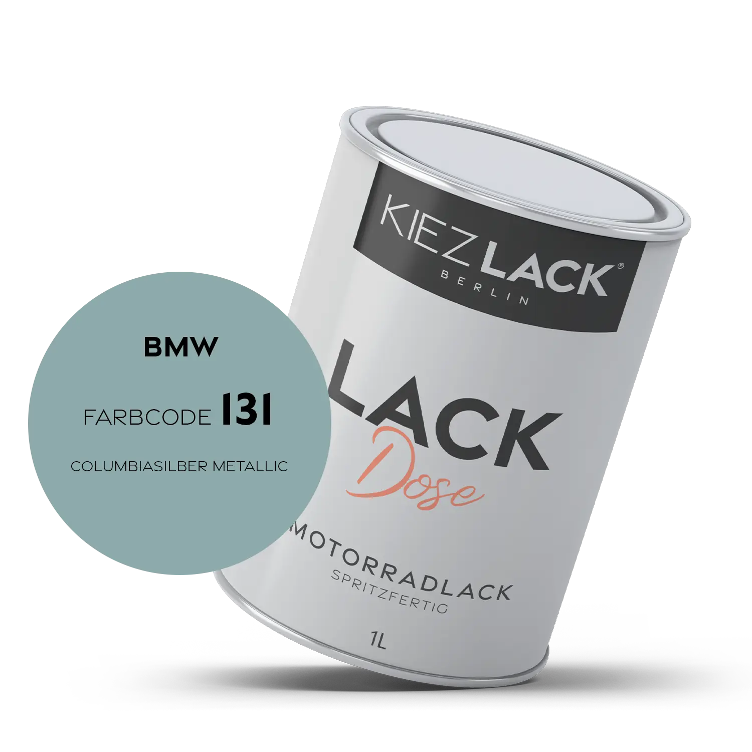 Kiezlack 1K Motorradlack Basislack Lackdose BMW 131 COLUMBIASILBER METALLIC