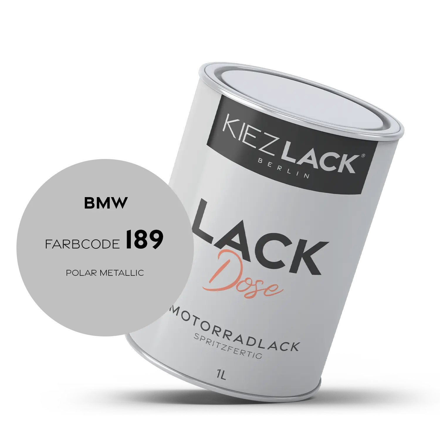 Kiezlack 1K Motorradlack Basislack Lackdose BMW 189 POLAR METALLIC