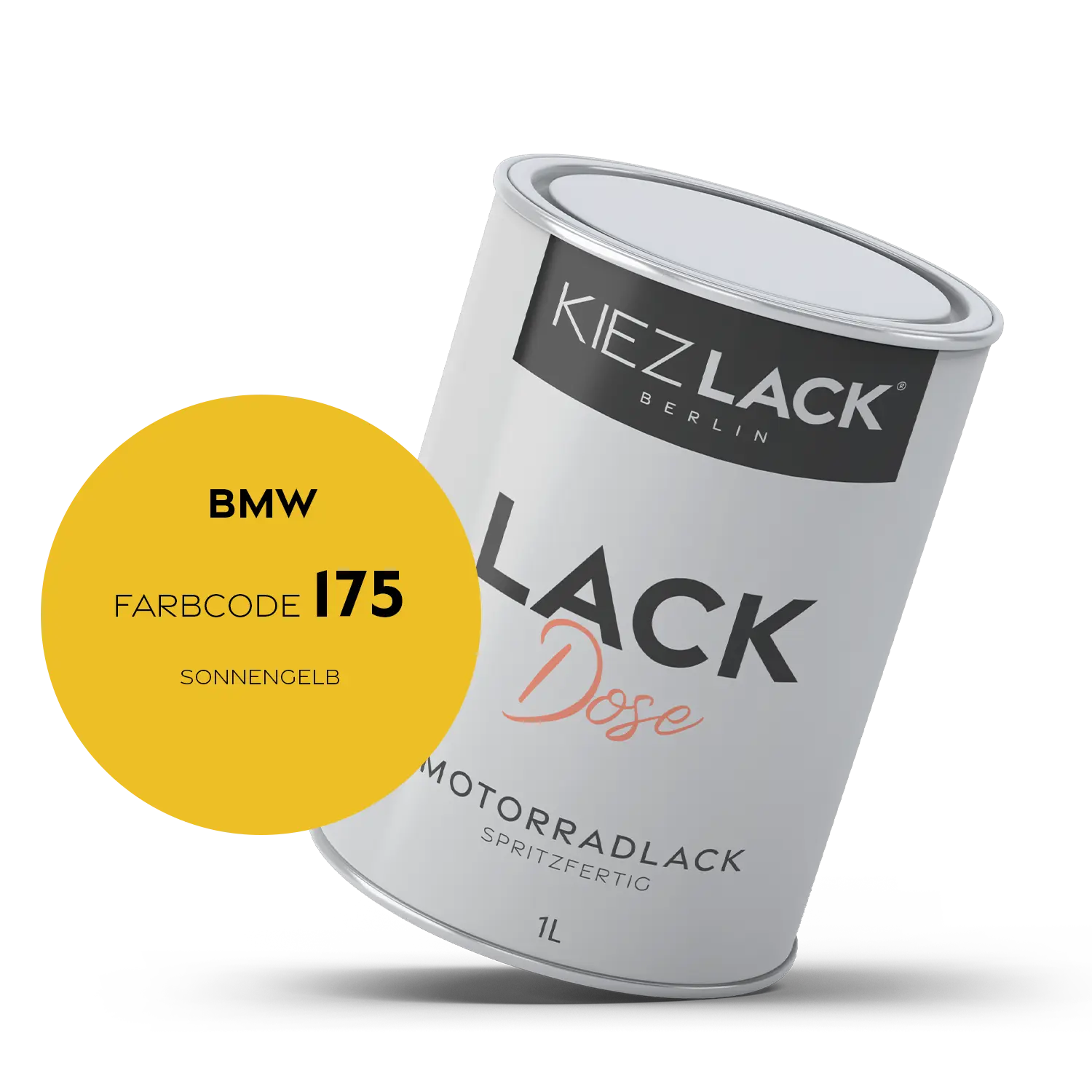 Kiezlack 1K Motorradlack Basislack Lackdose BMW 175 SONNENGELB