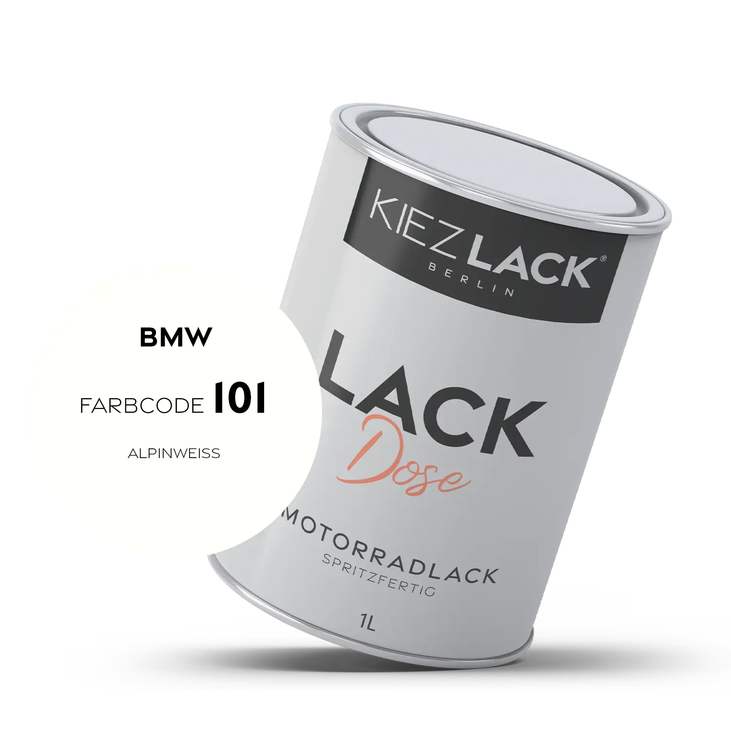 Kiezlack 1K Motorradlack Basislack Lackdose BMW 101 ALPINWEISS