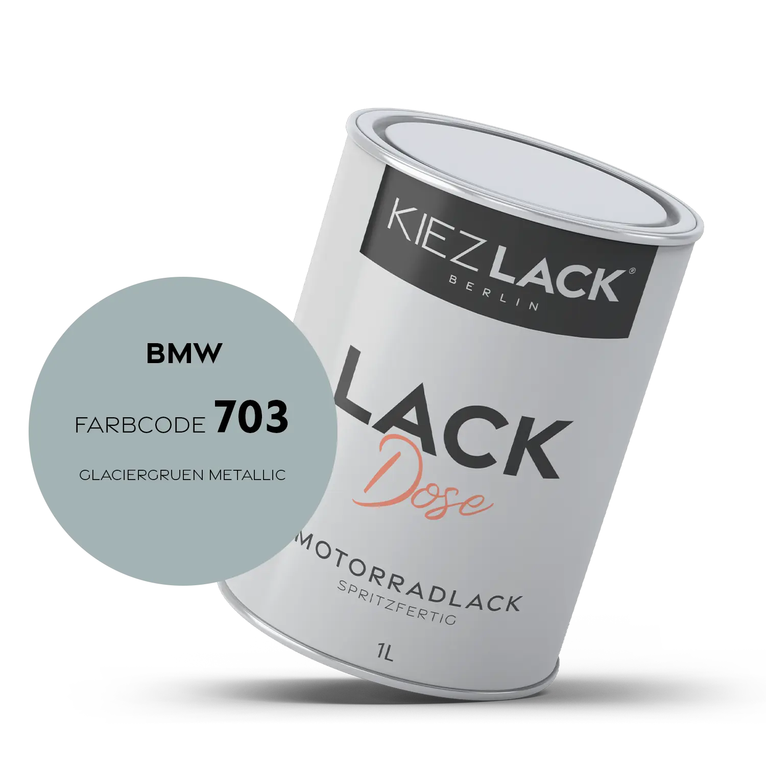 Kiezlack 1K Motorradlack Basislack Lackdose BMW 703 GLACIERGRUEN METALLIC
