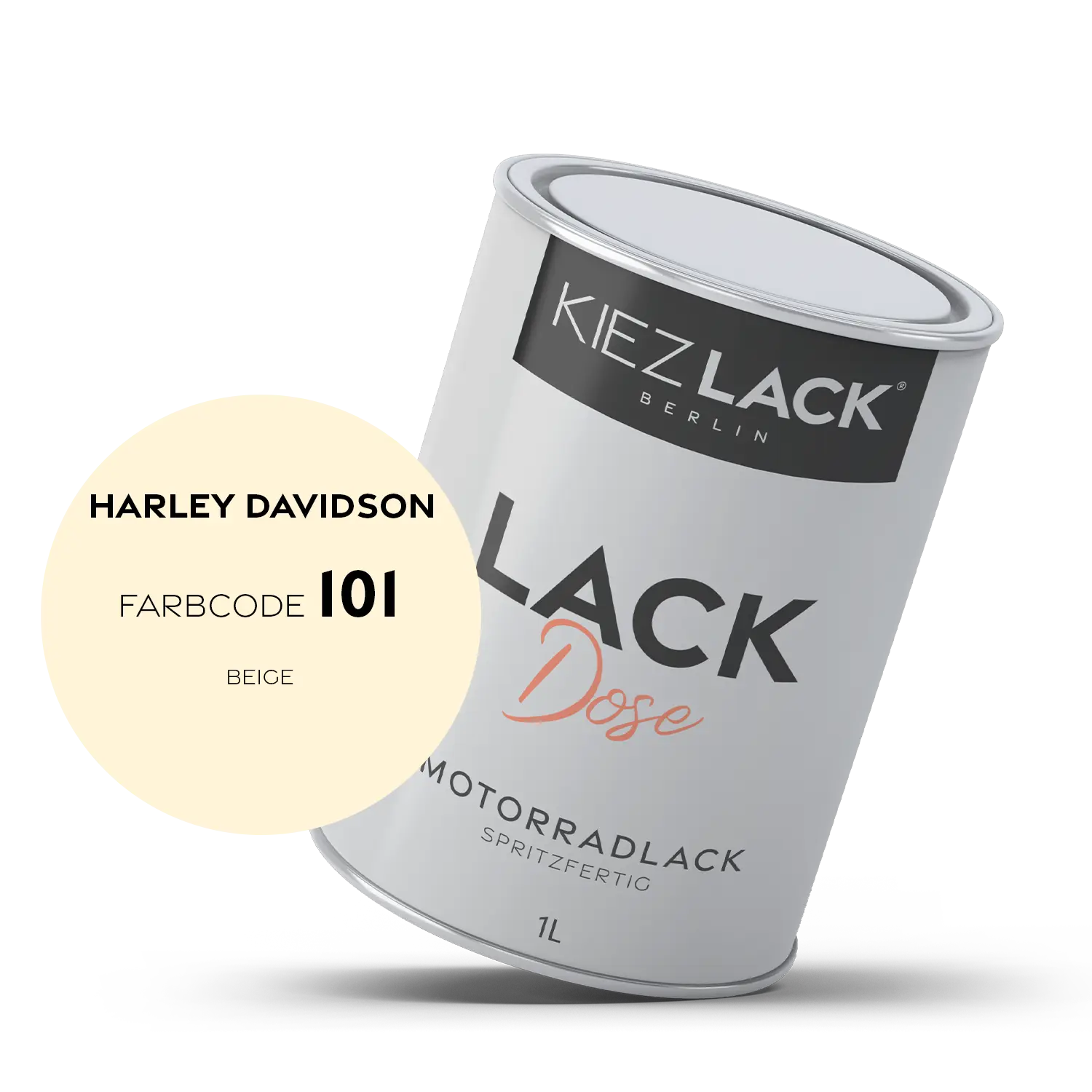 Kiezlack 1K Motorradlack Basislack Lackdose Harley Davidson 101 BEIGE