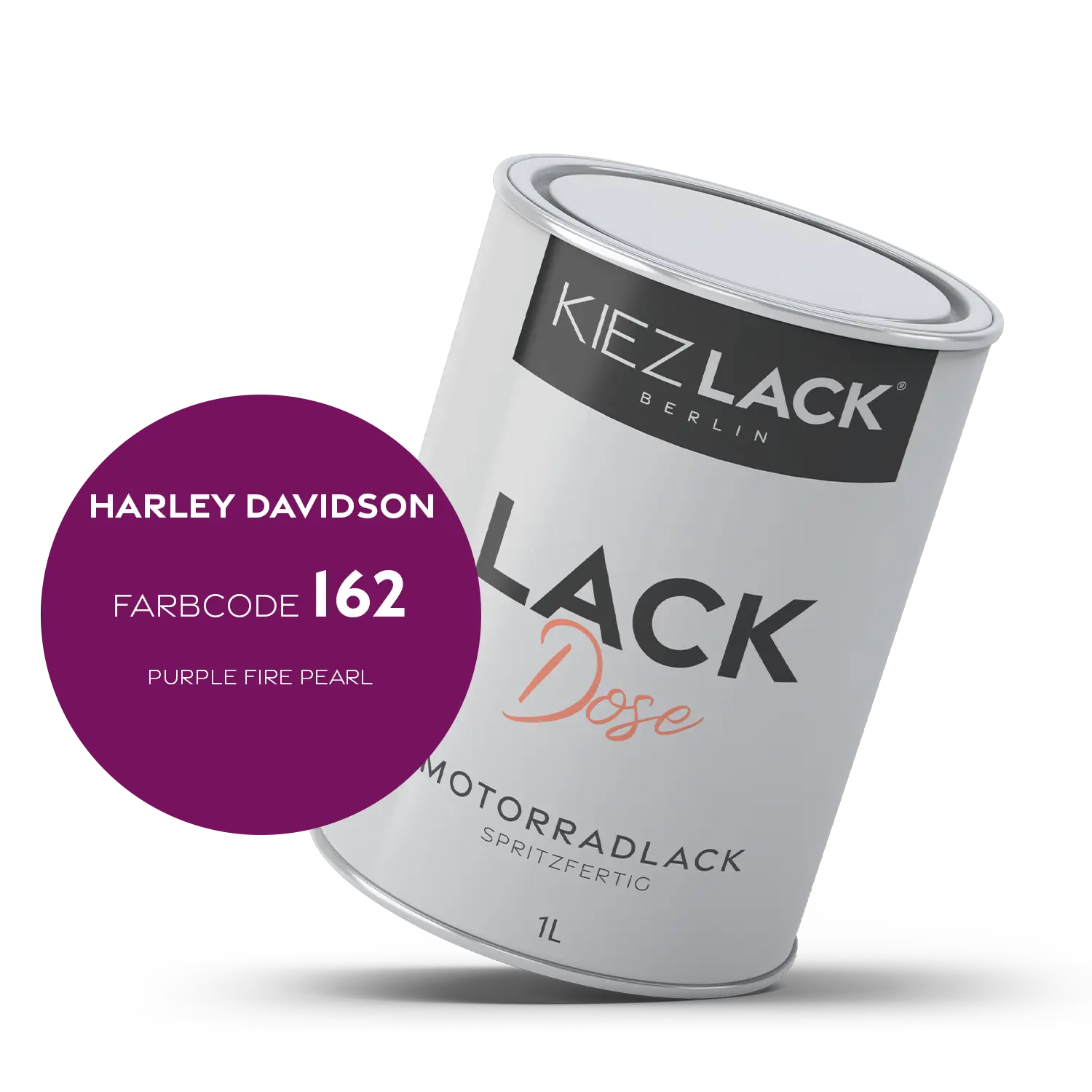 Kiezlack 1K Motorradlack Basislack Lackdose Harley Davidson 162 PURPLE FIRE PEARL