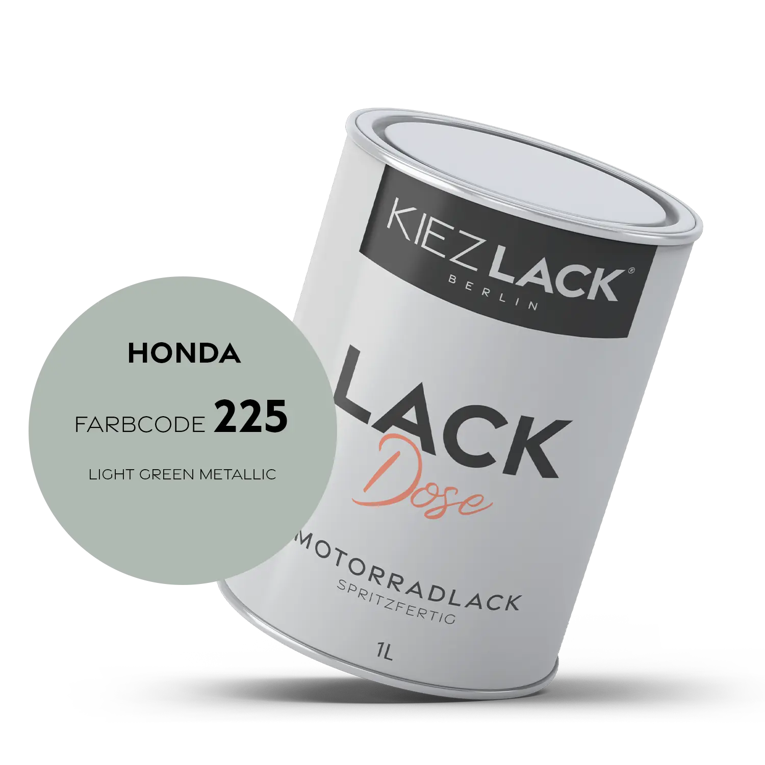 Kiezlack 1K Motorradlack Basislack Lackdose Honda 225 LIGHT GREEN METALLIC