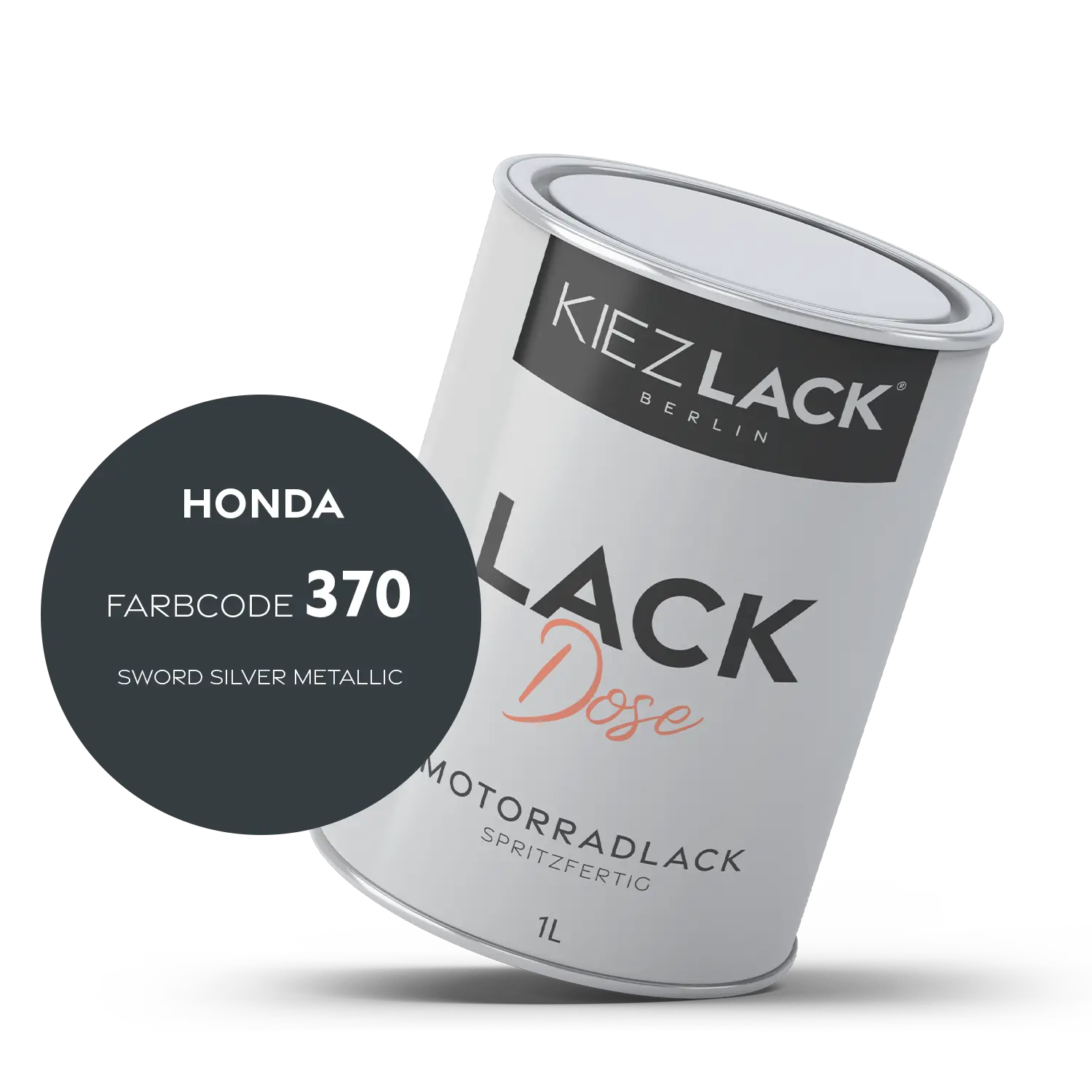 Kiezlack 1K Motorradlack Basislack Lackdose Honda 370 SWORD SILVER METALLIC