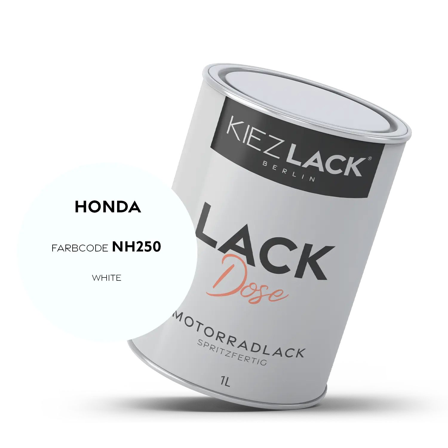 Kiezlack 1K Motorradlack Basislack Lackdose Honda NH250 WHITE