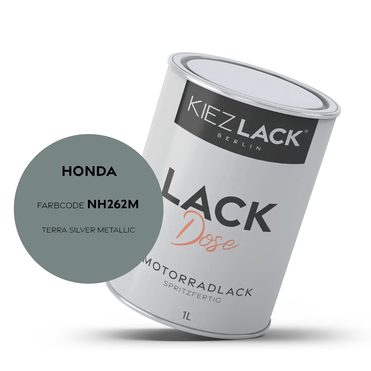 Kiezlack 1K Motorradlack Basislack Lackdose Honda NH262M TERRA SILVER METALLIC