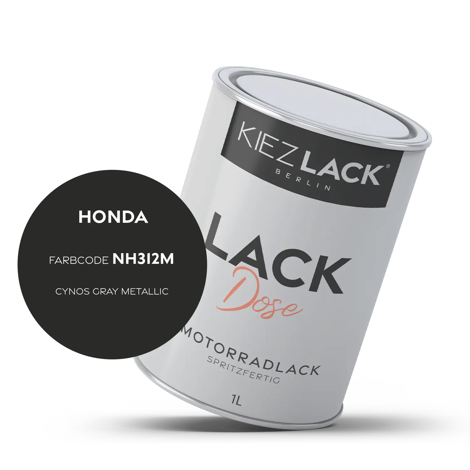 Kiezlack 1K Motorradlack Basislack Lackdose Honda NH312M CYNOS GRAY METALLIC