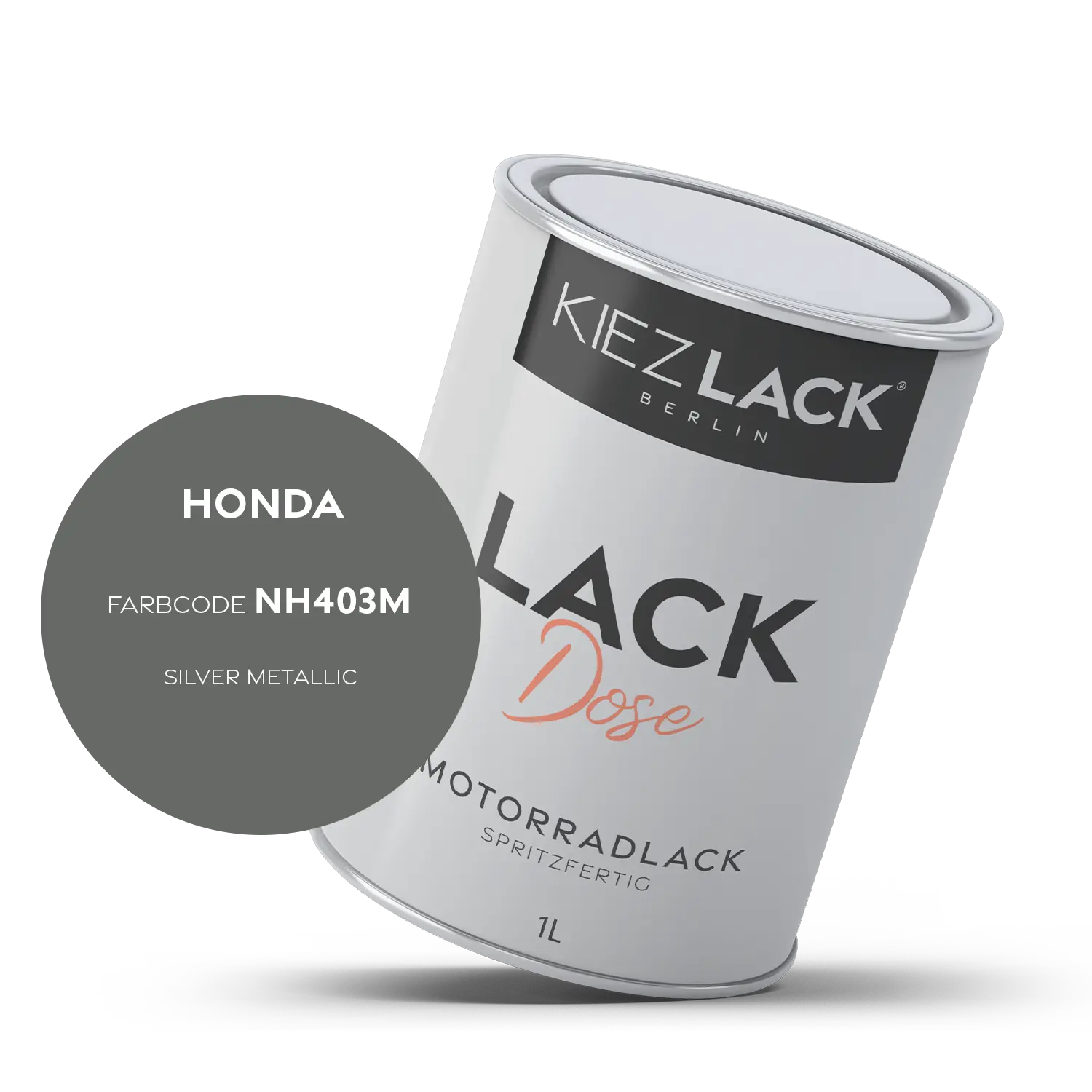 Kiezlack 1K Motorradlack Basislack Lackdose Honda NH403M SILVER METALLIC