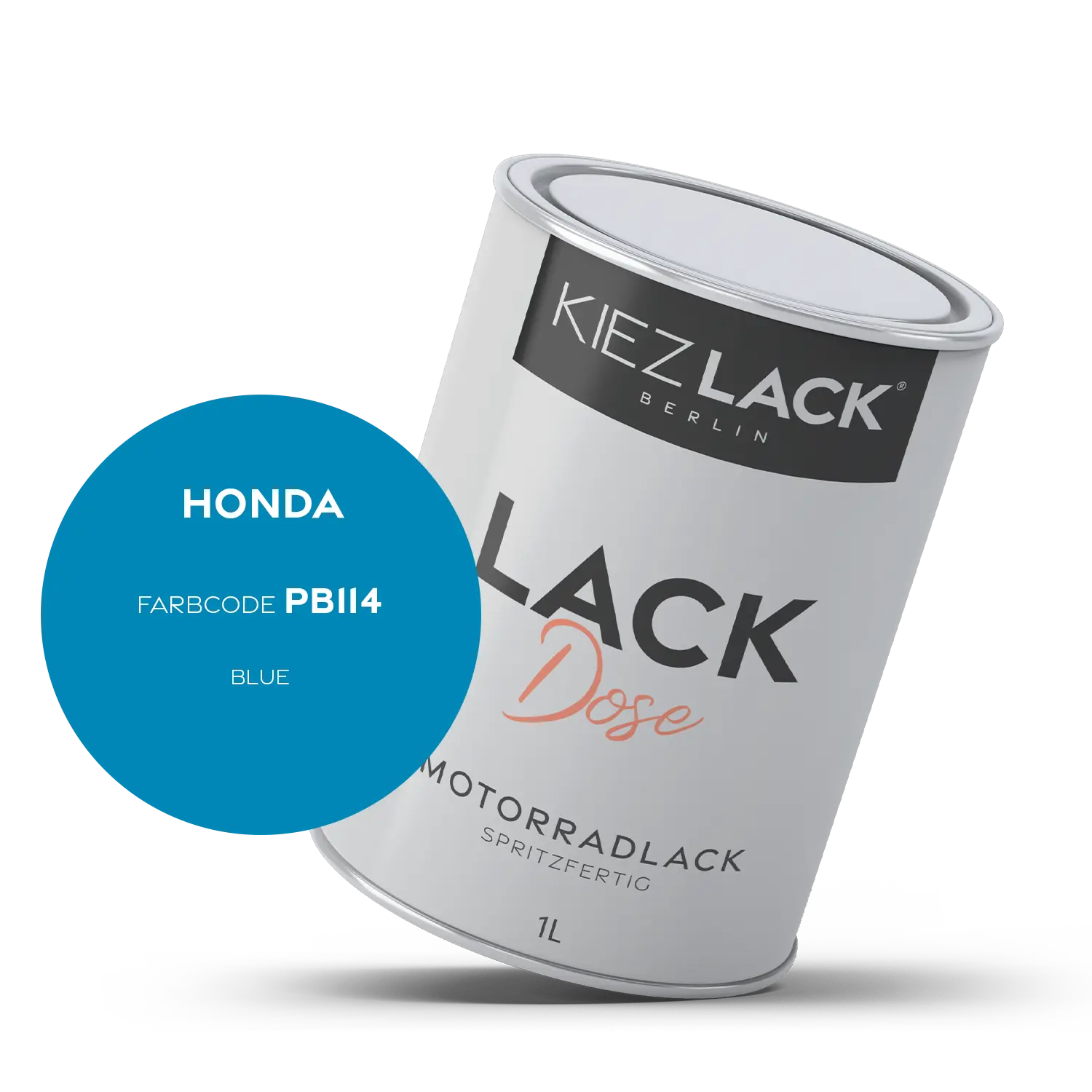 Kiezlack 1K Motorradlack Basislack Lackdose Honda PB114 BLUE