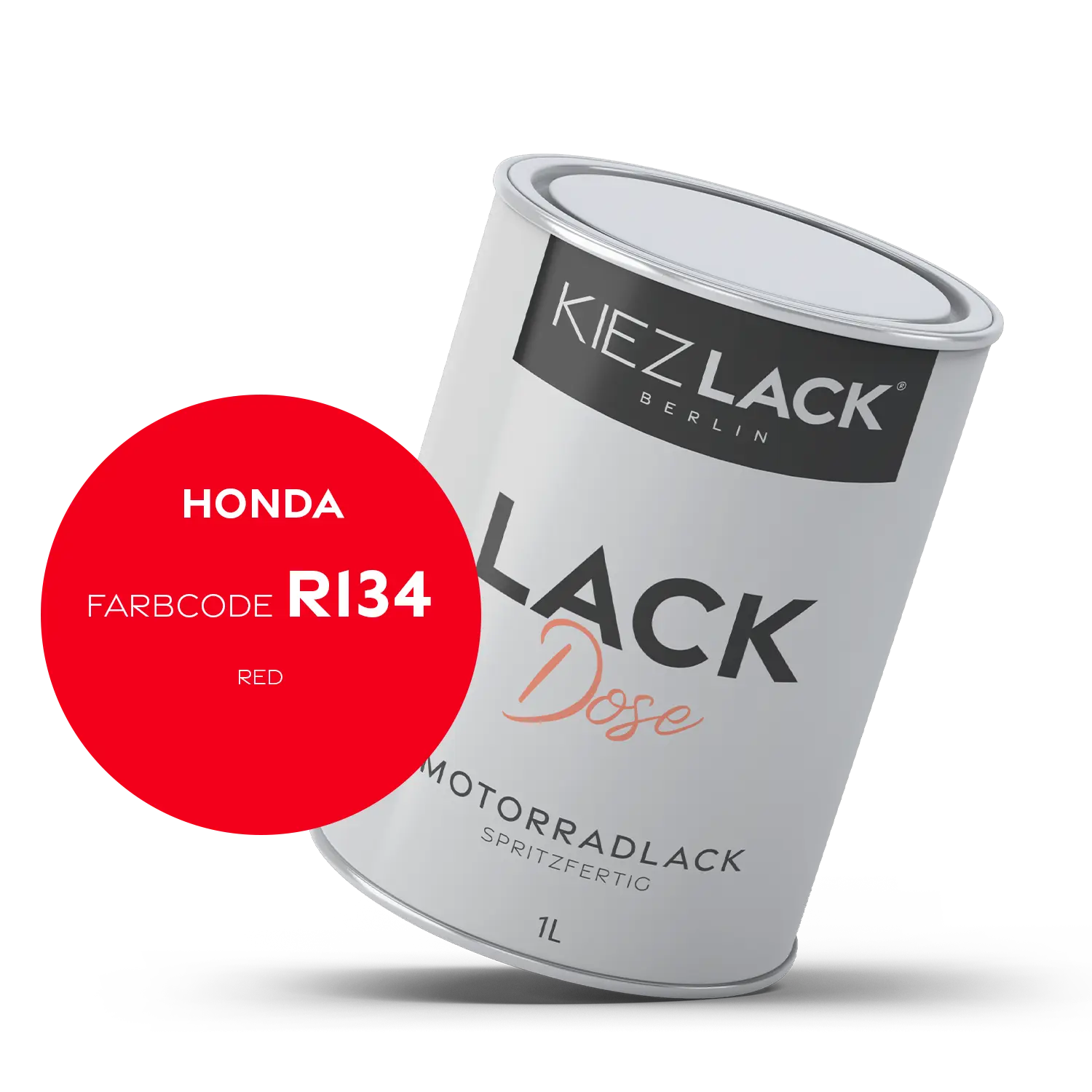Kiezlack 1K Motorradlack Basislack Lackdose Honda R134 RED